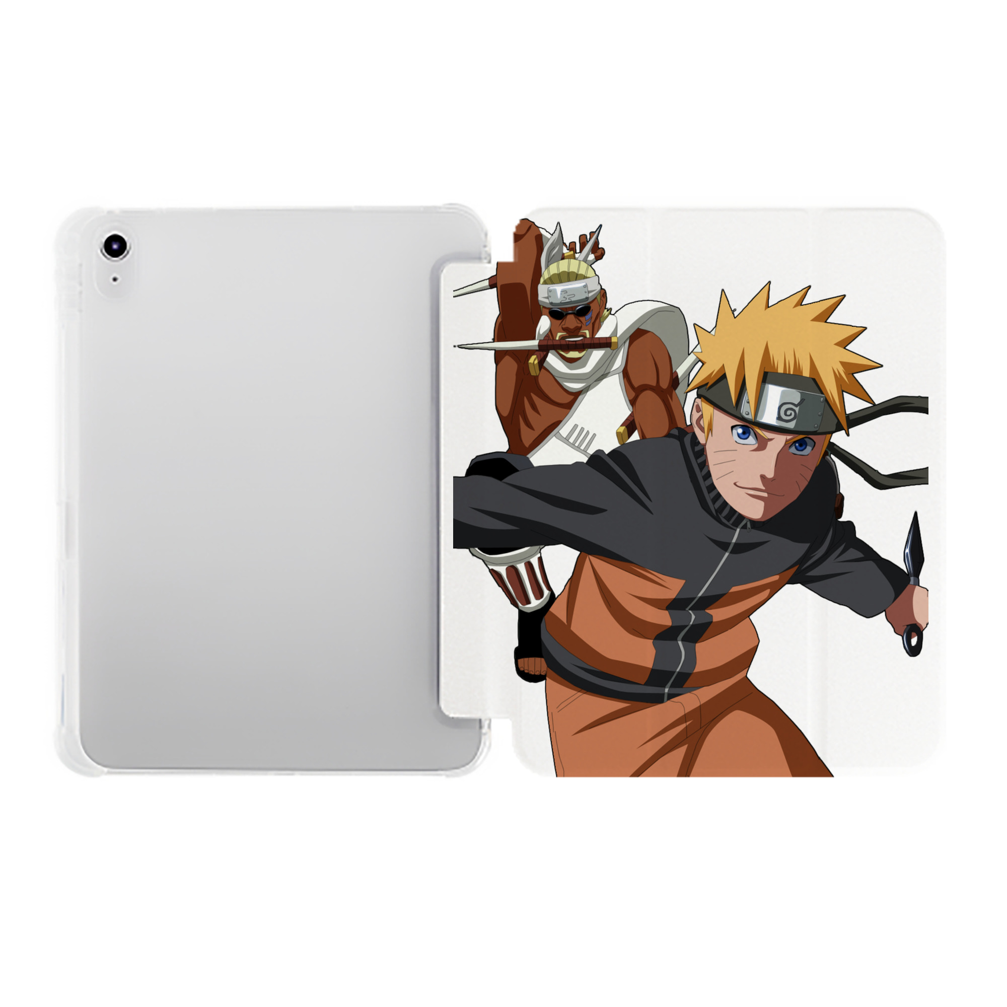 （画像用） NARUTO -ナルト- うずまき ナルト Uzumaki Naruto IPad ケース ペン収納付き 三つ折りスタンド PUレザー×シリコン 対応機種9.5/10.5/10.9インチ